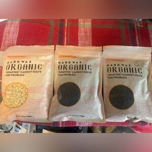 Pure clean Hard Wax Organic Wax Beads - Variety Pack (3 Bags) each 3.5 oz size